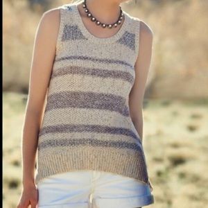 Anthro - Sparrow Cross Back Sleeveless Sweater